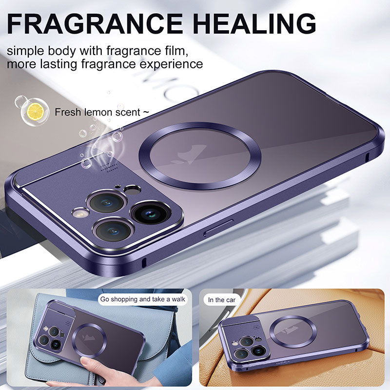 Aromatherapy Holder Magnetic Metal Case for IPhone