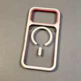Two-in-one Color-blocked Drop-proof Acrylic Magnetic Phone Case For iPhone