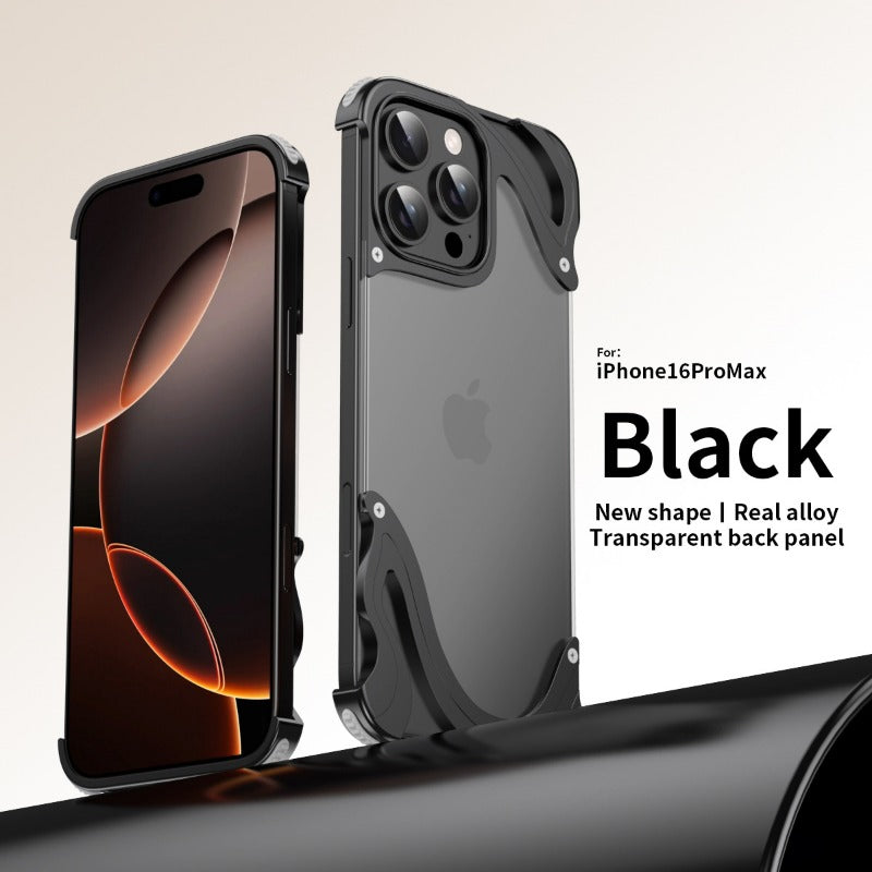 Magnetic Transparent Borderless Phone Case For iPhone