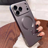 Metallic Paint Magnetic Soft Case For iPhone