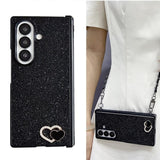 Heart Crossbody Lanyard Phone Case For Samsung Z FOLD 7 6 5 4