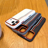 Magnetic Color-blocking Phone Case For iPhone