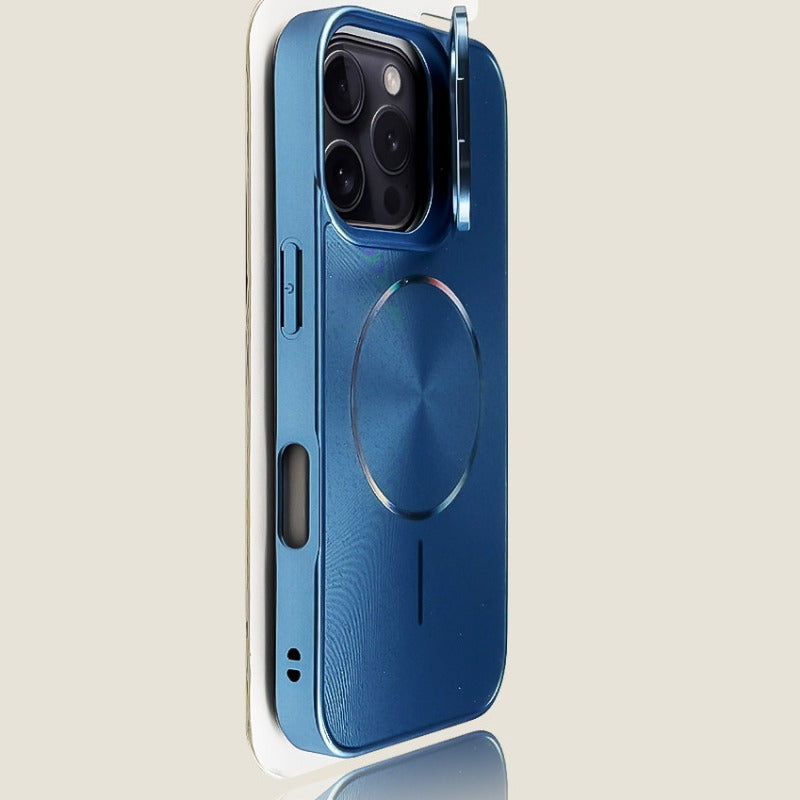 Glitter Magnetic Lens Holder Phone Case For iPhone