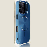 Glitter Magnetic Lens Holder Phone Case For iPhone