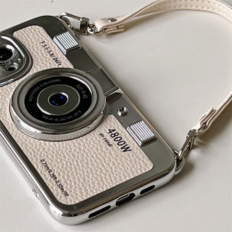 Electroplating Camera Soft Phone Case For iPhone