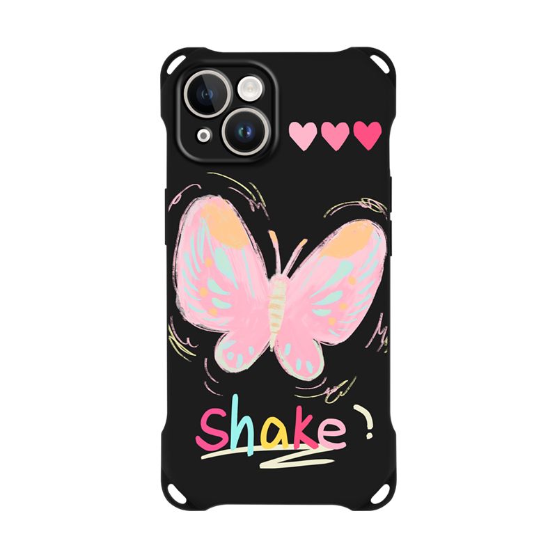 Pink Butterfly Phone Case For iPhone