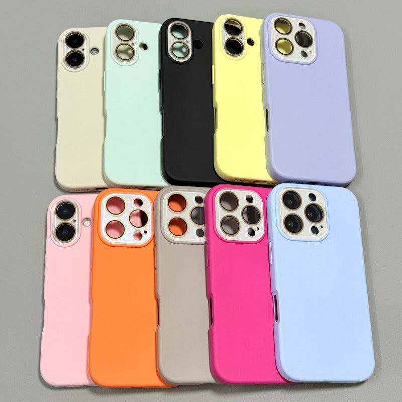 Liquid Silicone Lens Film Phone Case For iPhone