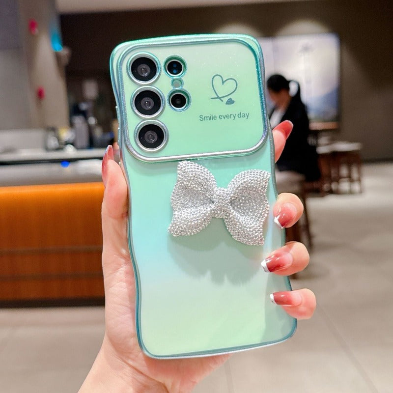 Rhinestone Bow Phone Case For Samsung