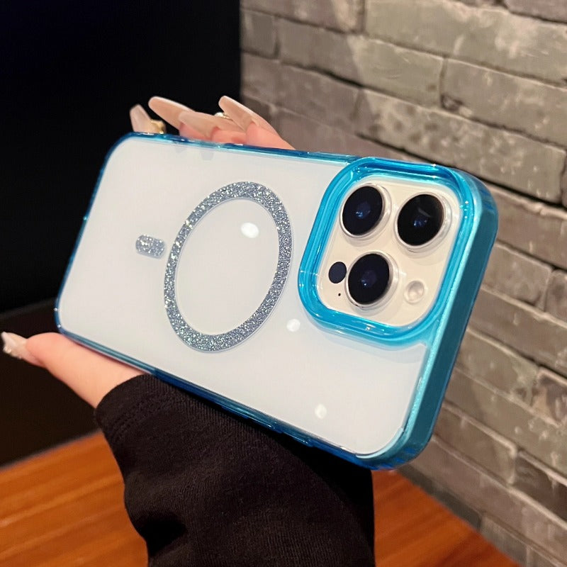 Glitter Magnetic Drop-Proof Phone Case For iPhone