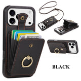 Lanyard Card Holder Phone Case For iPhone