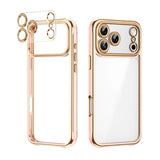 Electroplated Transparent Magnetic Phone Case For iPhone