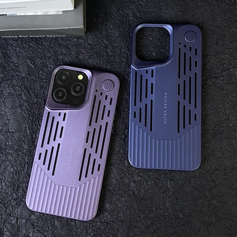 Vertical Stripe Hollow Phone Case For iPhone