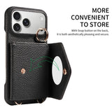 PU Leather Phone Wallet Case For iPhone