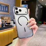 Transparent Gradient  Magnetic Phone Case for iPhone