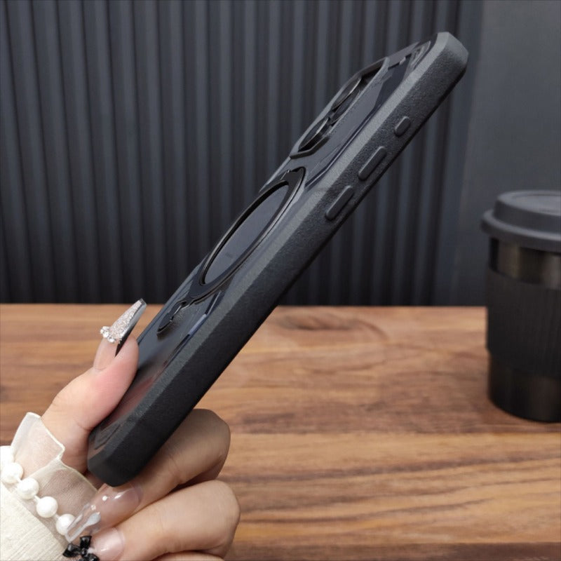 Magnetic Folding Bracket Silicone Phone Case For iPhone