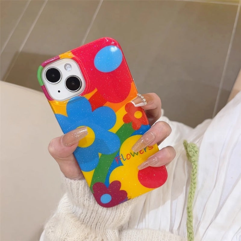 Graffiti Flower Phone Case For iPhone