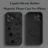 New Liquid Silicone Magnetic Phone Case For iPhone