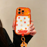 Minimalist Polka Dot Large Window Phone Case For iPhone
