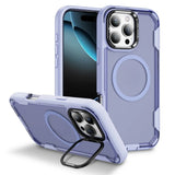 Sanding Bumper Lens Stand  Magnetic Case For iPhone