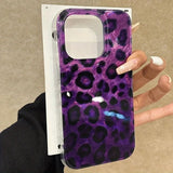 Leopard Print Stylish Lovely Heart Soft Phone Case For iPhone