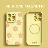 Flower Liquid Silicone Phone Case For iPhone