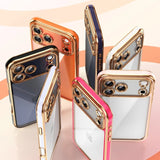 Electroplated Transparent Magnetic Phone Case For iPhone