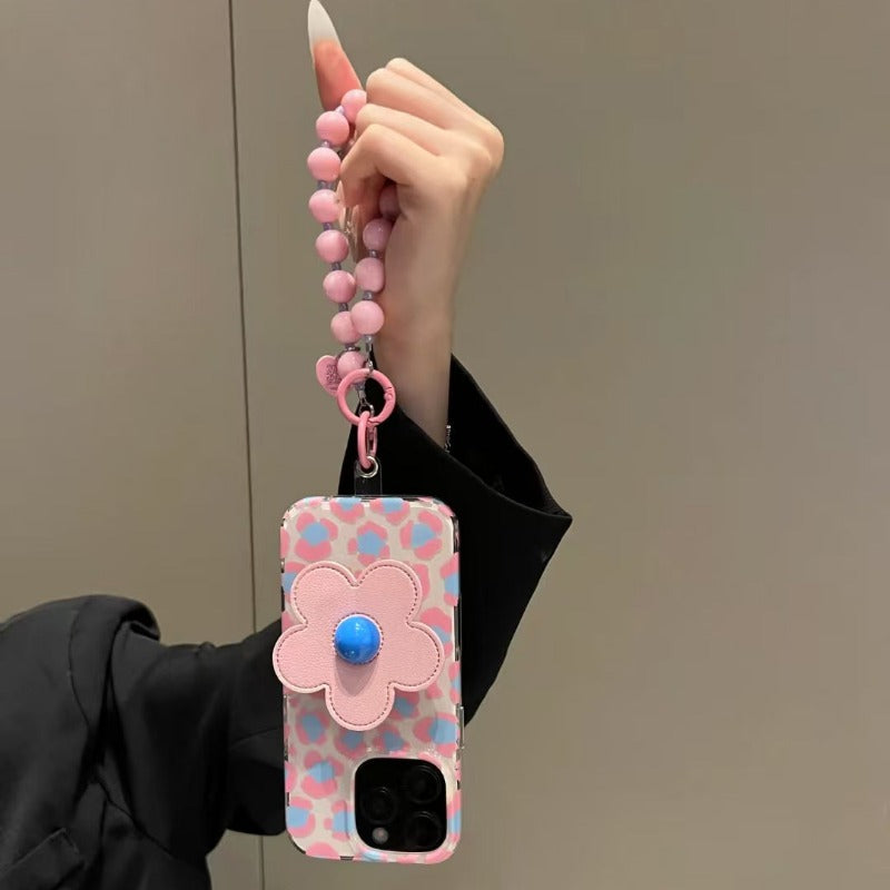 Floral Stand with Bracelet Phone Case For iPhone