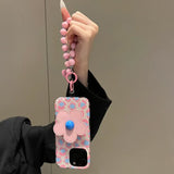 Floral Stand with Bracelet Phone Case For iPhone