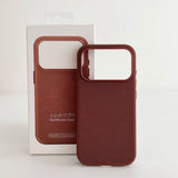 Premium Woven-Texture Magnetic Wireless Charging Phone Case for iPhone