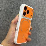 Color-blocked Magnetic Phone Case For iPhone