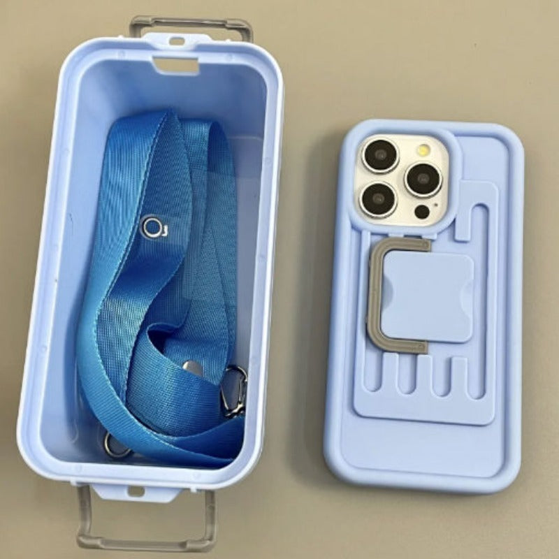 Storage Box Anti-fall Phone Case For iPhone