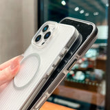 Magnetic Corrugated Phone Case For iPhone