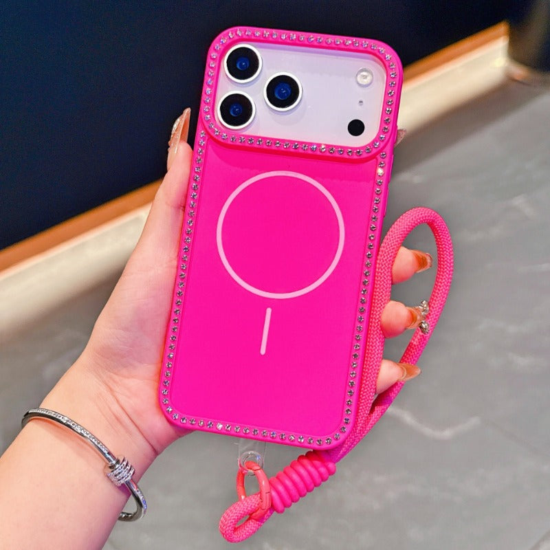 Edge-drilled Thin-ring Magnetic Phone Case For iPhone