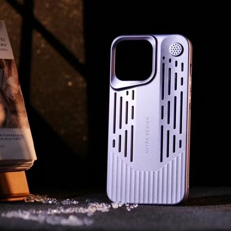 Vertical Stripe Hollow Phone Case For iPhone