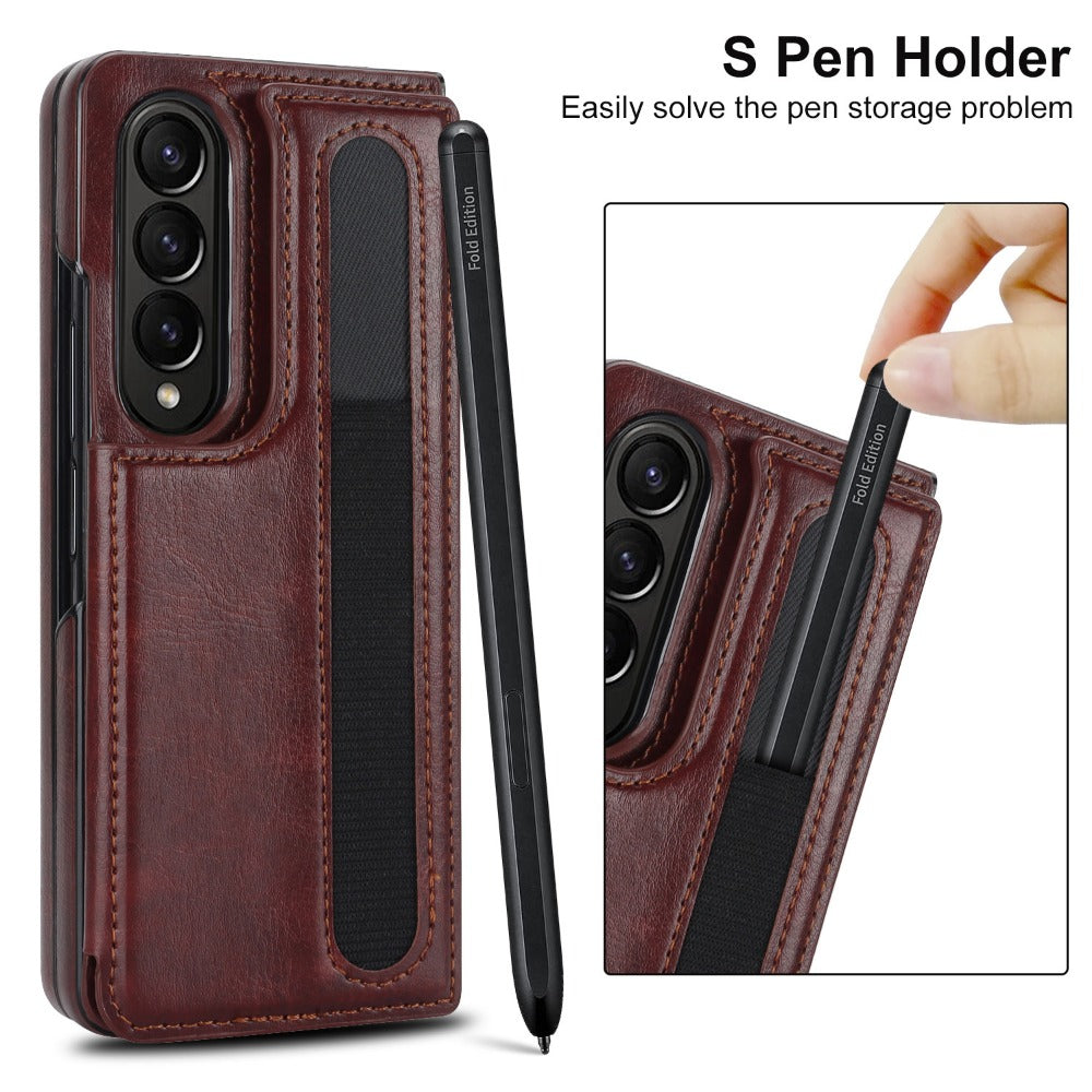 Leather Phone Case For Samsung Galaxy Z Fold