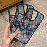 Retro Butterfly Pattern Phone Case For iPhone