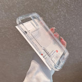 Clear PC+TPU 3 in 1 Anti-drop Armor Phone Case For iPhone