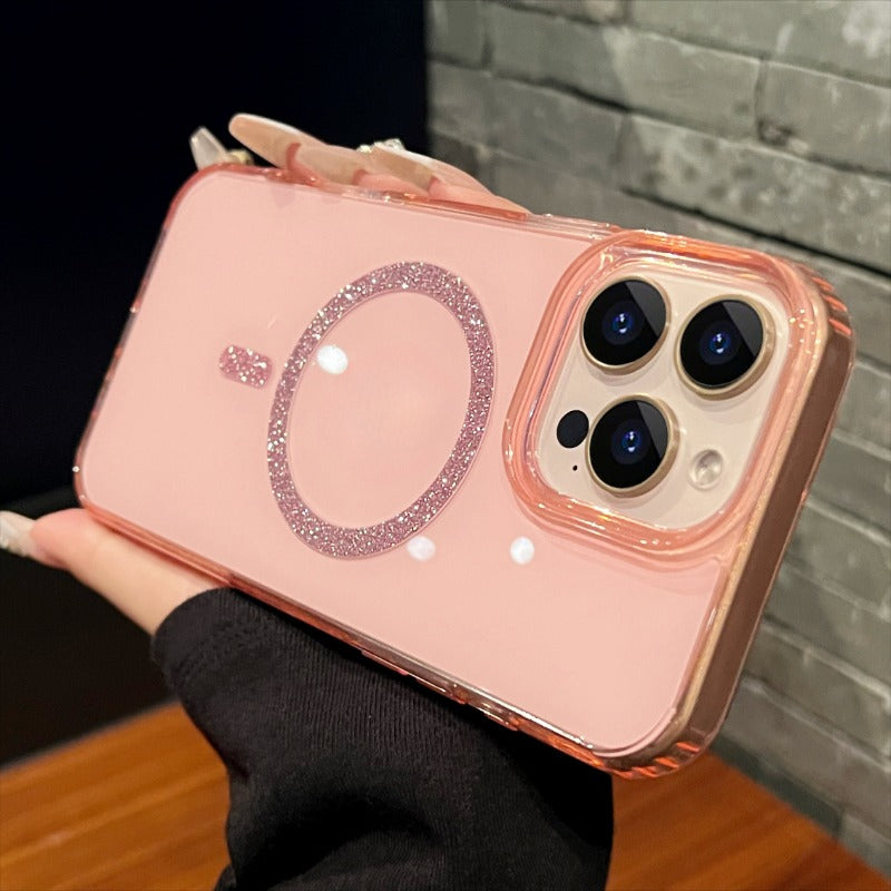 Glitter Magnetic Drop-Proof Phone Case For iPhone