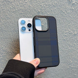 Plaid Stripe Phone Case For iPhone