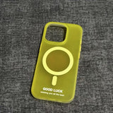 Simple Bright Color Magnetic Phone Case For iPhone