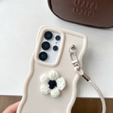 3D Wave Flower Phone Case For Samsung