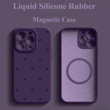 Liquid Silicone Magnetic Phone Case For iPhone