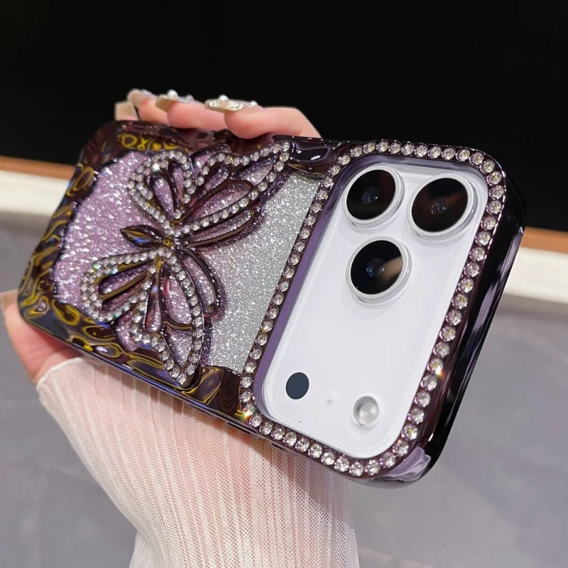 Gradient Color Glitter Diamonds Case For iPhone