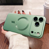 Metallic Paint Magnetic Soft Case For iPhone