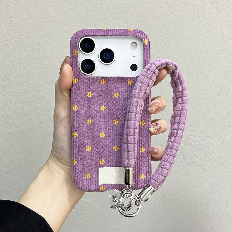 Corduroy Star Phone Case For iPhone