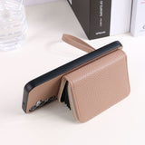 Solid Color Lanyard Card Holder Phone Case For Samsung