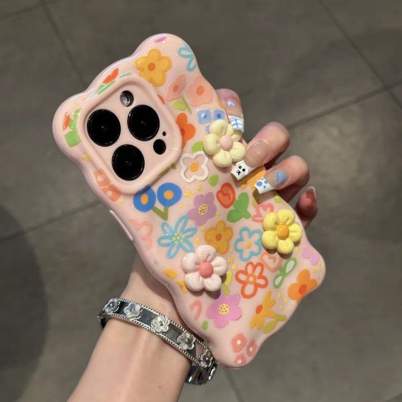 Colorful Flower Phone Case For iPhone