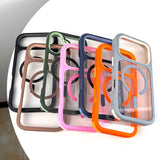 2-in-1 Magnetic Transparent Phone Case For iPhone
