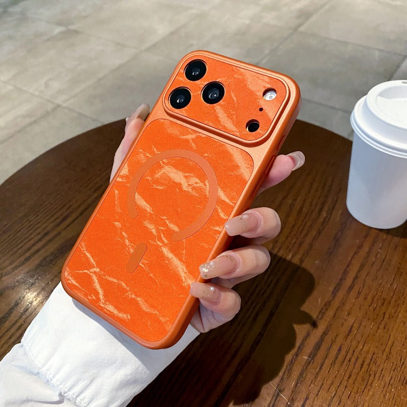 Large Window Magnetic Phone Case For iPhone