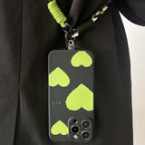 Green Heart Phone Case For iPhone